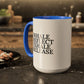 Motivational Inhale Reflect Exhale Release Mug - Colorful 11oz & 15oz Coffee Cup