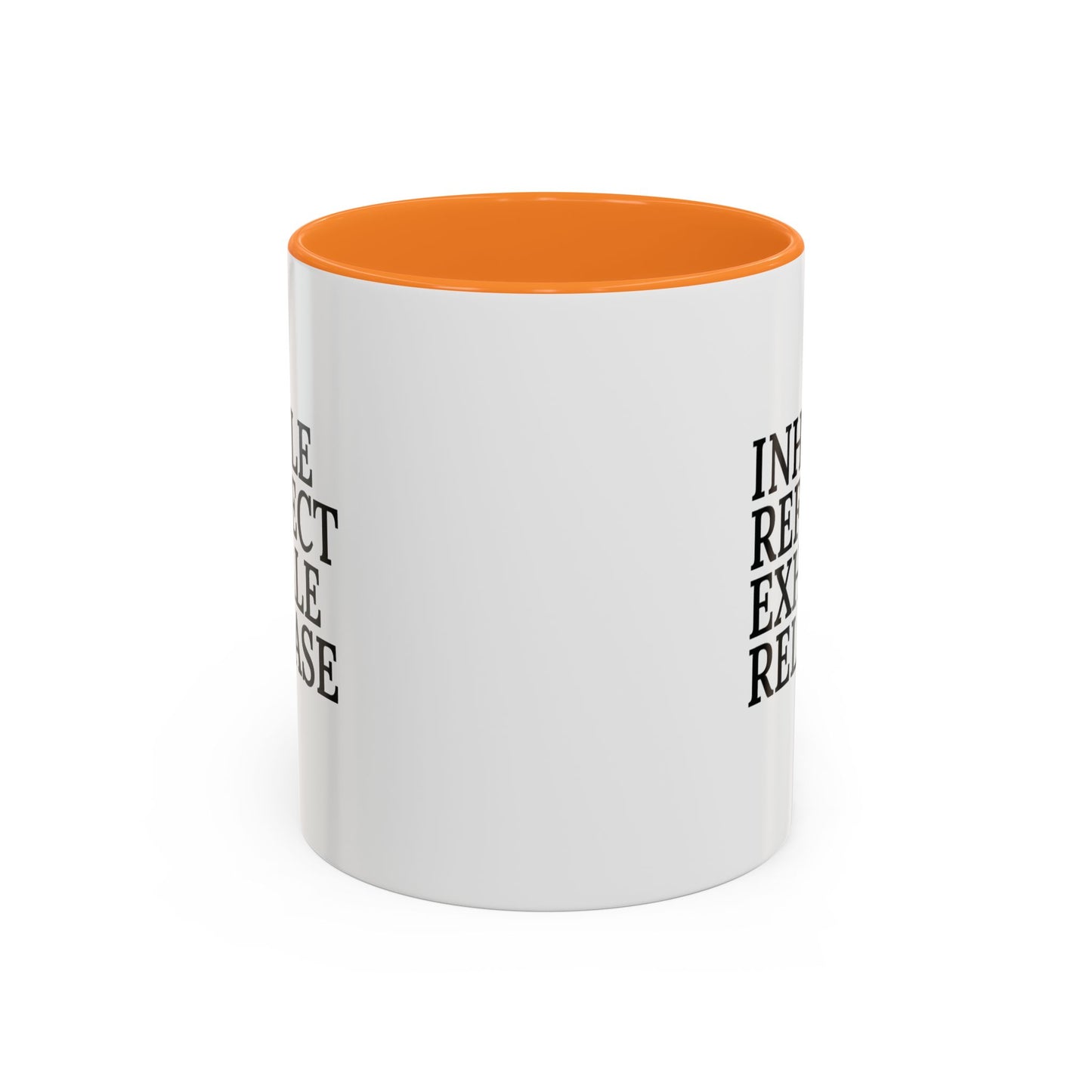 Motivational Inhale Reflect Exhale Release Mug - Colorful 11oz & 15oz Coffee Cup