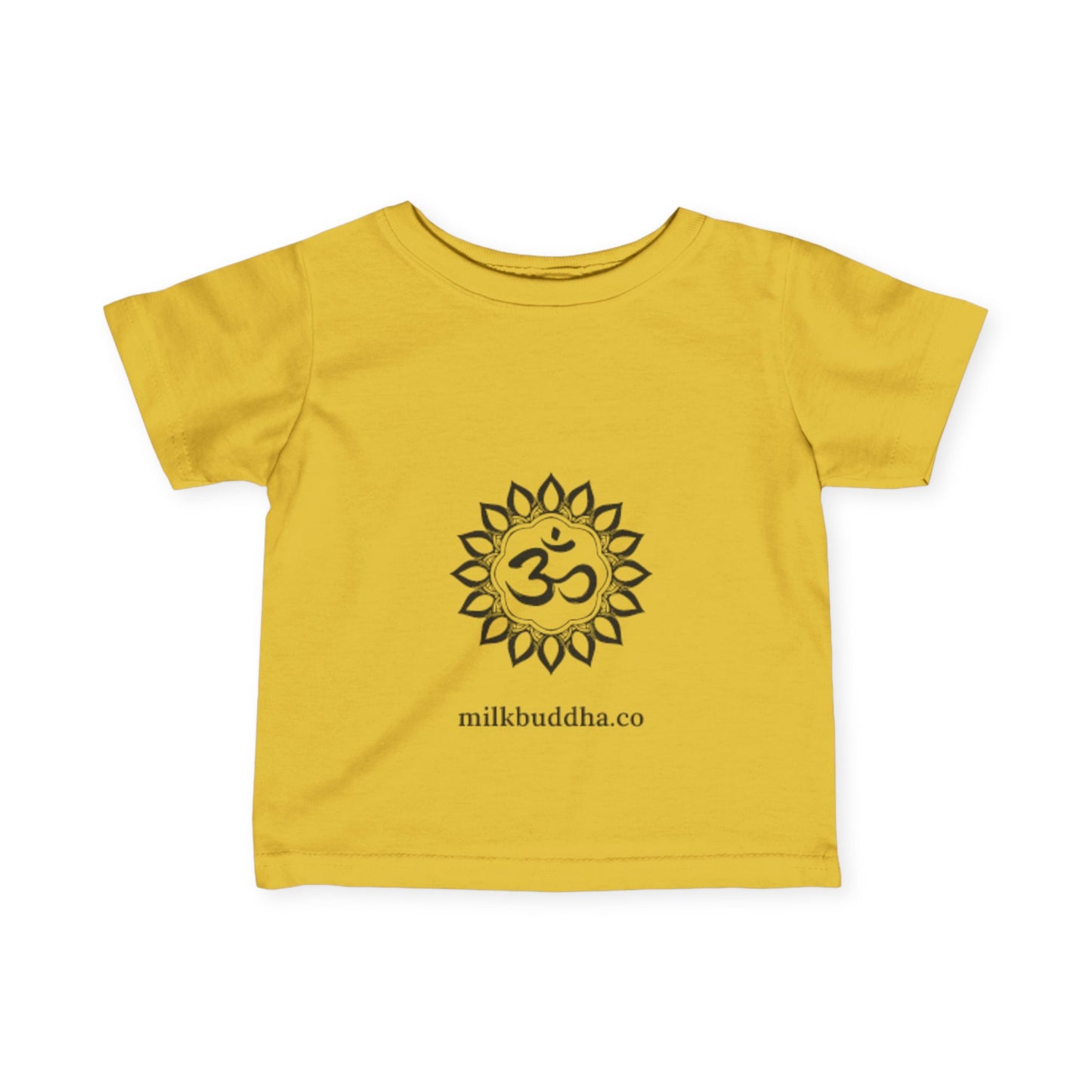 Infant Yoga Tee with Om Design - Cute Spiritual Baby Shirt