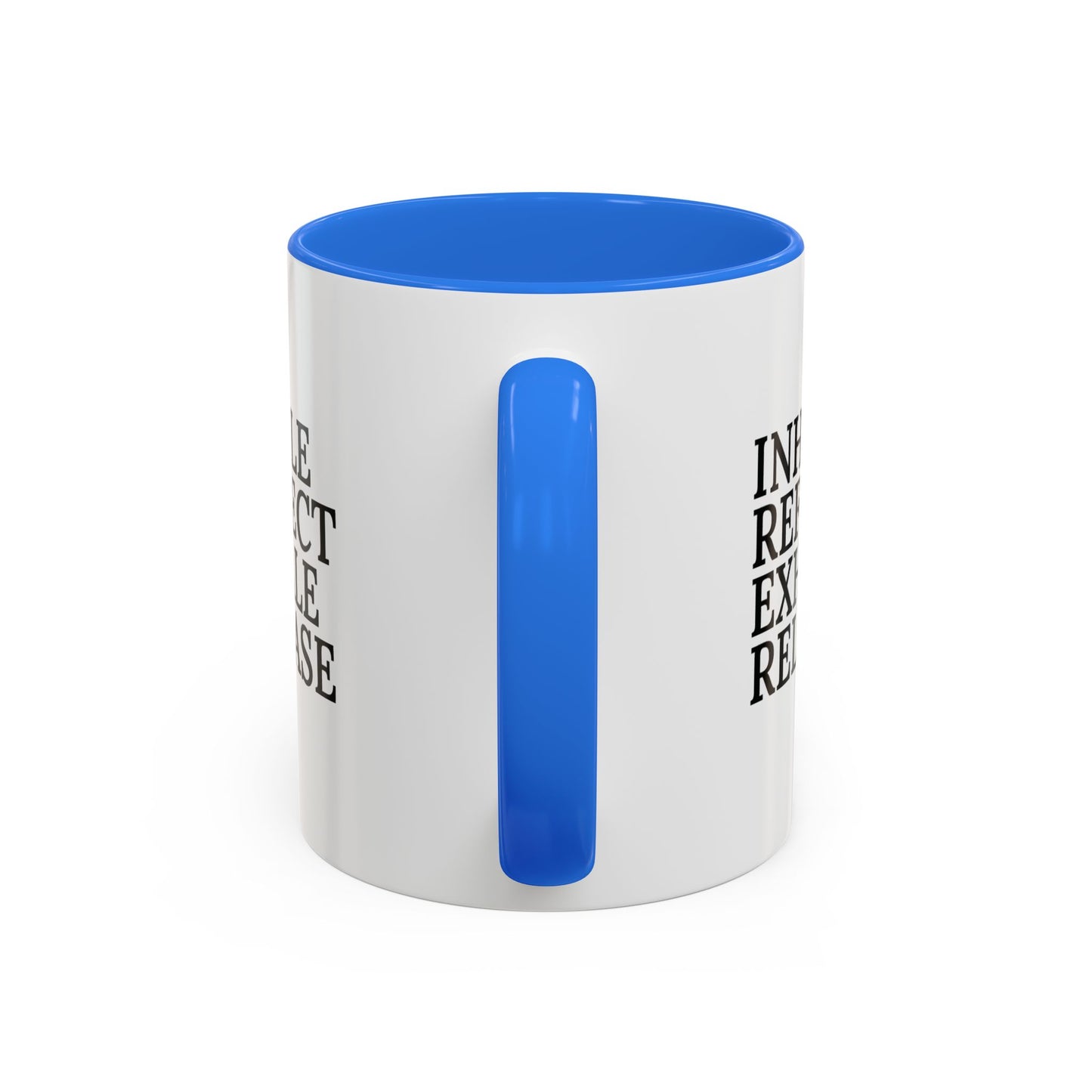 Motivational Inhale Reflect Exhale Release Mug - Colorful 11oz & 15oz Coffee Cup