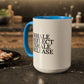 Motivational Inhale Reflect Exhale Release Mug - Colorful 11oz & 15oz Coffee Cup