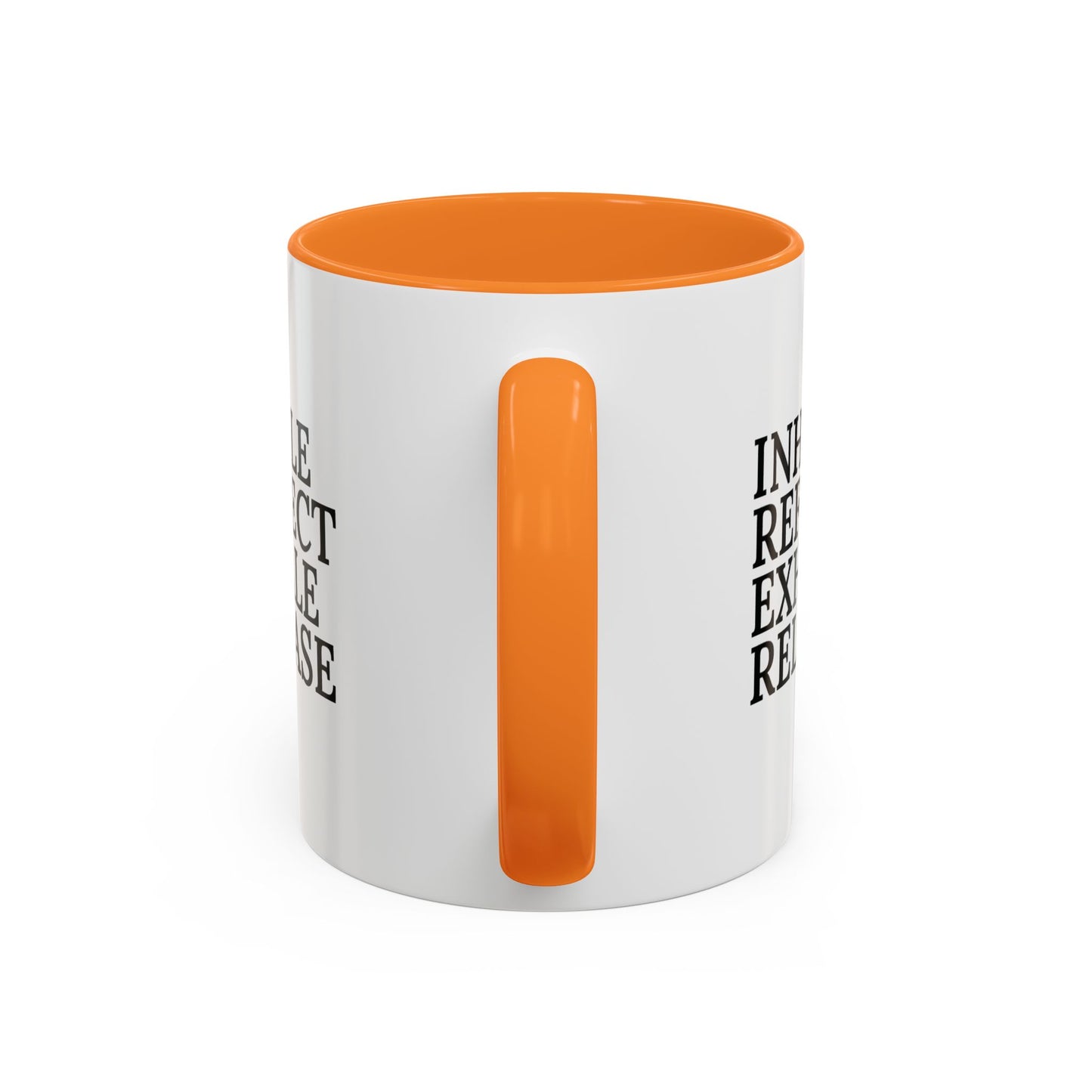 Motivational Inhale Reflect Exhale Release Mug - Colorful 11oz & 15oz Coffee Cup