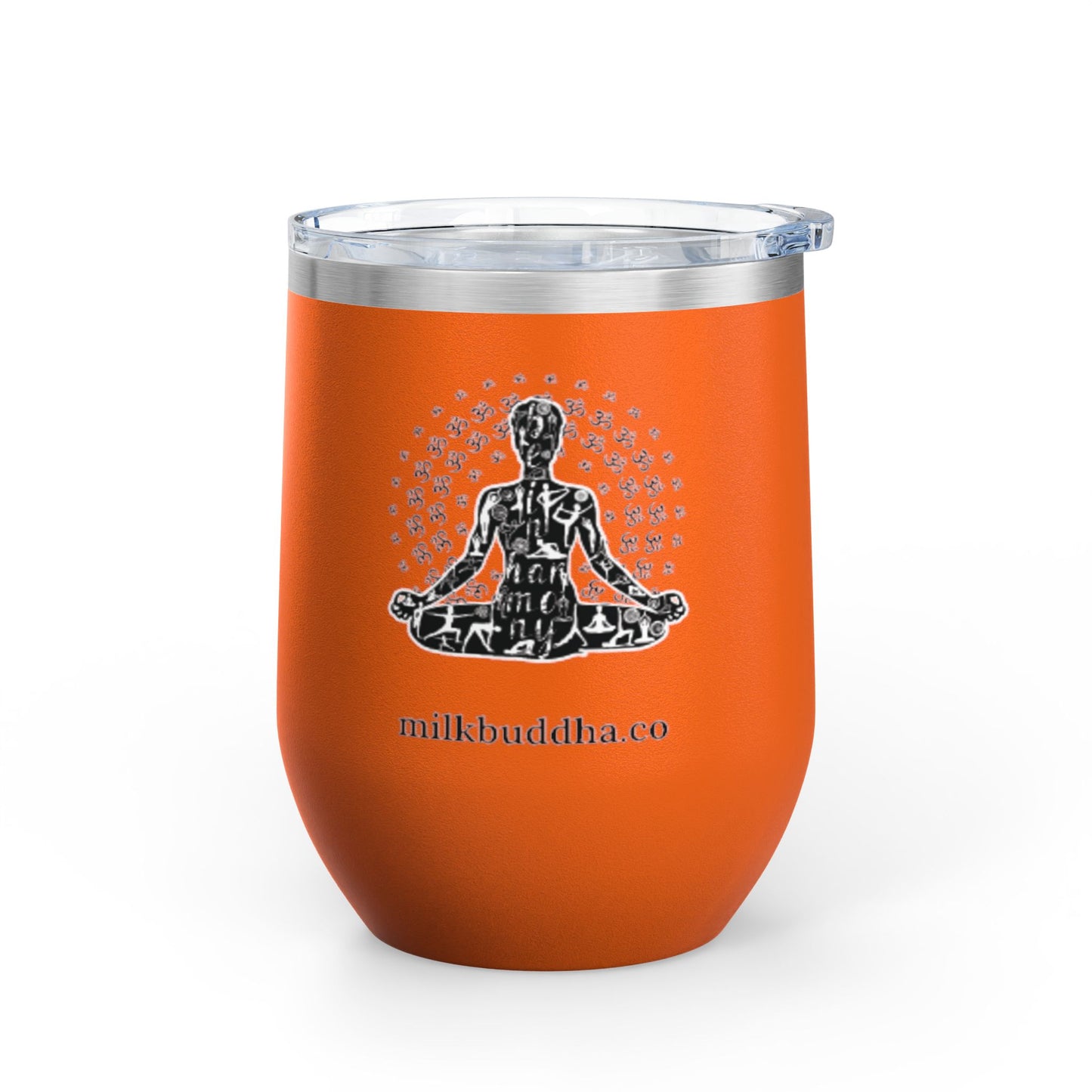 Meditation Wine Tumbler - 12oz Insulated Cup for Relaxation and Mindfulness
