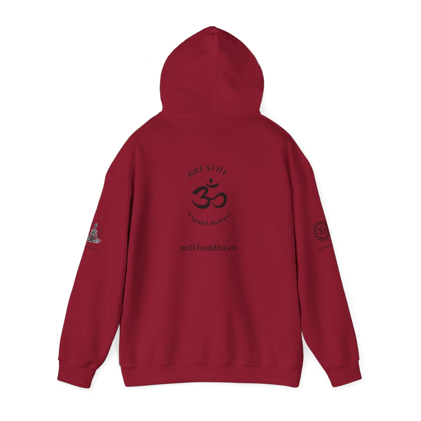 Mindfulness Hooded Sweatshirt - Inhale Reflect Exhale Release