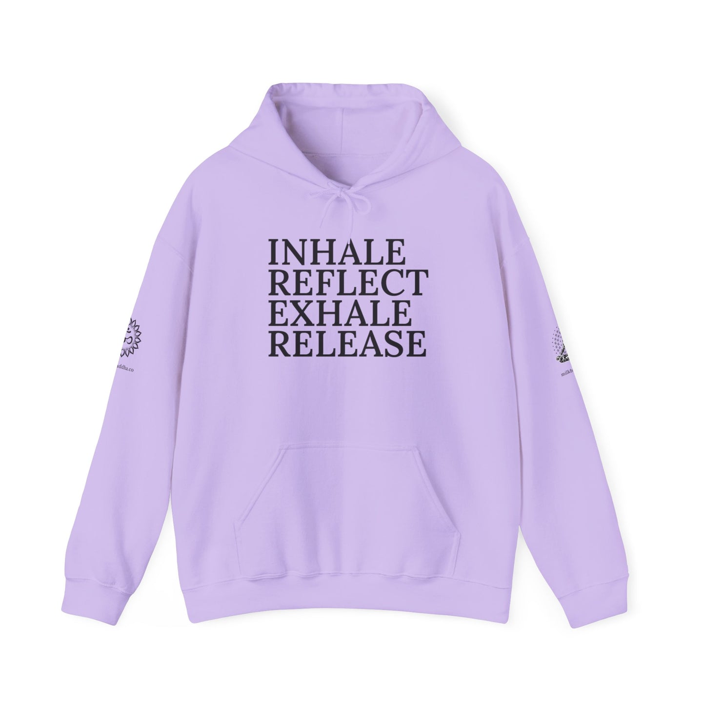 Mindfulness Hooded Sweatshirt - Inhale Reflect Exhale Release