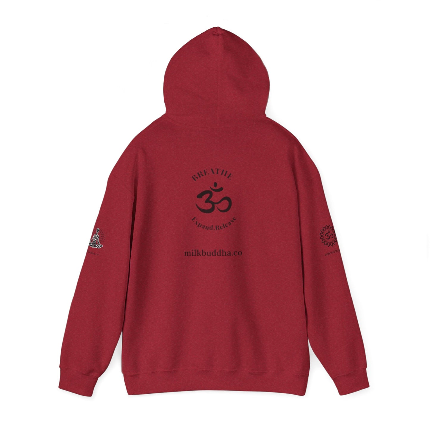 Mindfulness Hooded Sweatshirt - Inhale Reflect Exhale Release