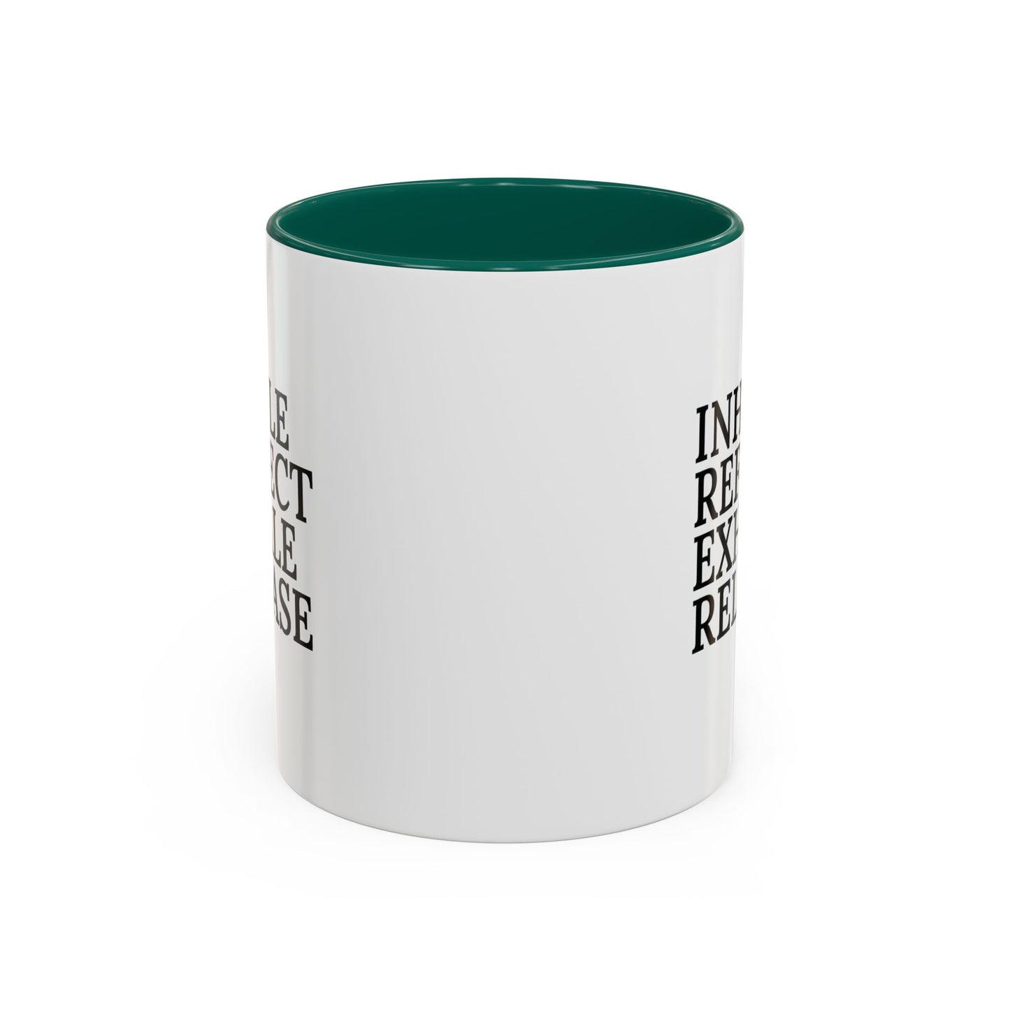 Motivational Inhale Reflect Exhale Release Mug - Colorful 11oz & 15oz Coffee Cup