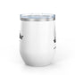 Meditation Wine Tumbler - 12oz Insulated Cup for Relaxation and Mindfulness