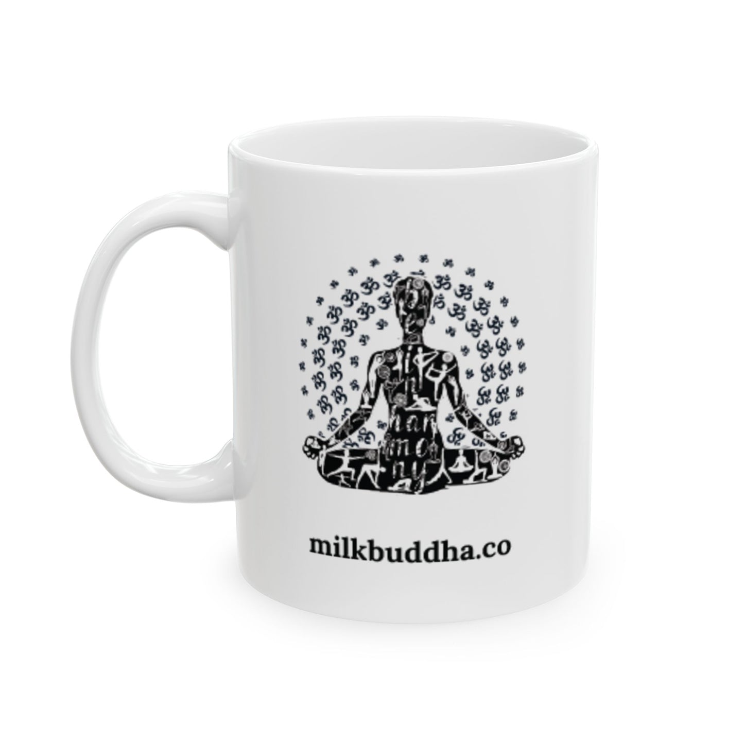 Serene Buddha Ceramic Mug - 11oz & 15oz | Mindfulness Coffee Cup for Spiritual Awakening.