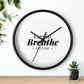 Inspirational Wall Clock - 'Expand Breathe Release' - Perfect for Mindfulness & Home Decor
