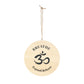 Inspirational Wood Sign - 'Breathe' with Om Symbol - Perfect for Meditation and Home Decor