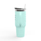 Inspirational Insulated Travel Mug - 40oz Breathe. Expand. Release.