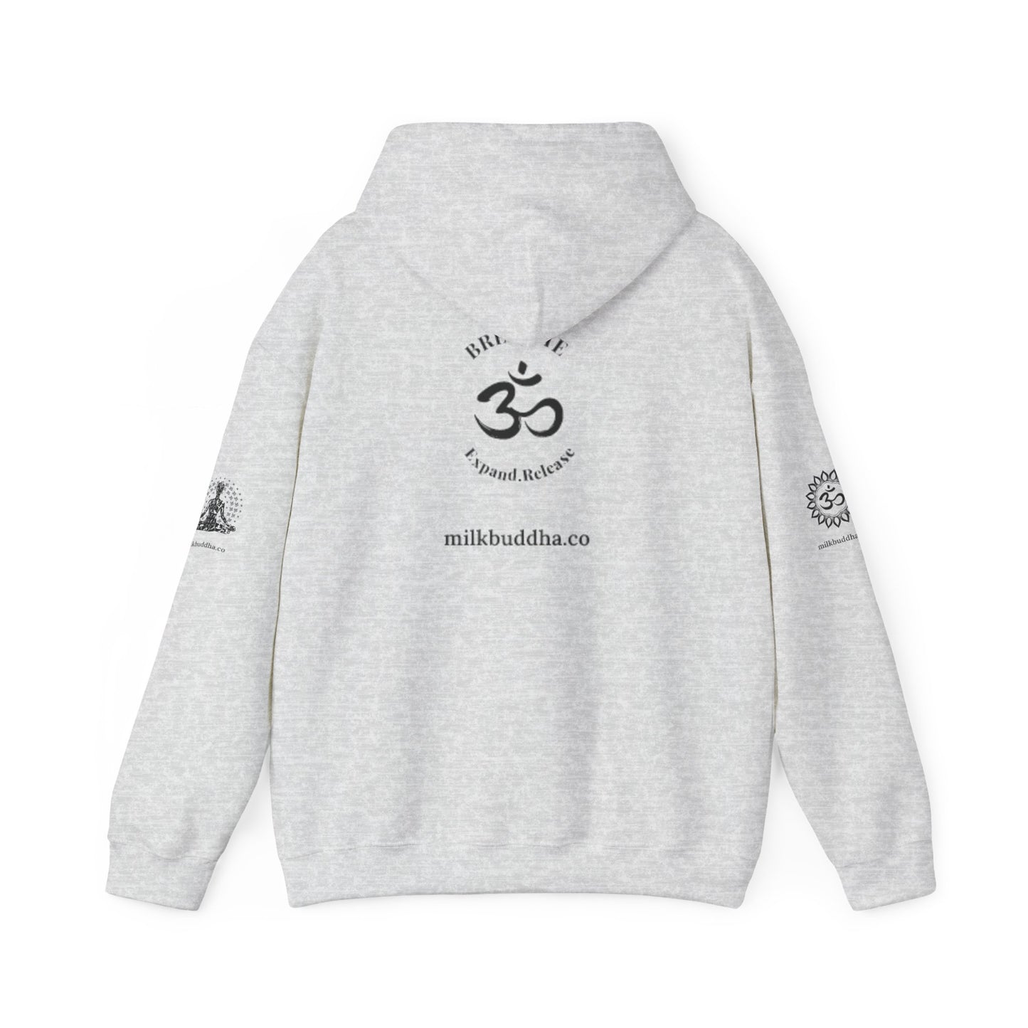 Mindfulness Hooded Sweatshirt - Inhale Reflect Exhale Release