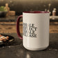 Motivational Inhale Reflect Exhale Release Mug - Colorful 11oz & 15oz Coffee Cup