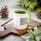 Motivational Inhale Reflect Exhale Release Mug - Colorful 11oz & 15oz Coffee Cup