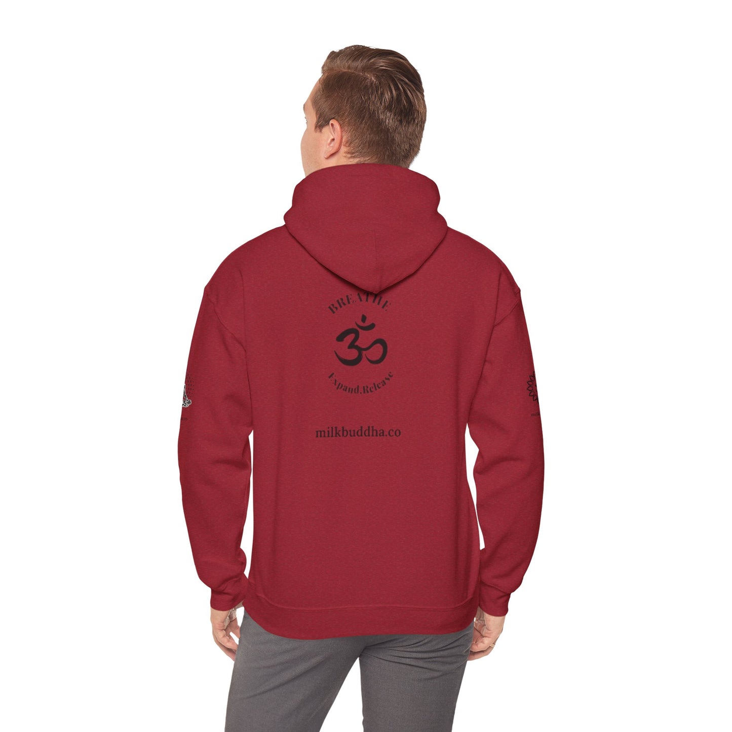 Mindfulness Hooded Sweatshirt - Inhale Reflect Exhale Release