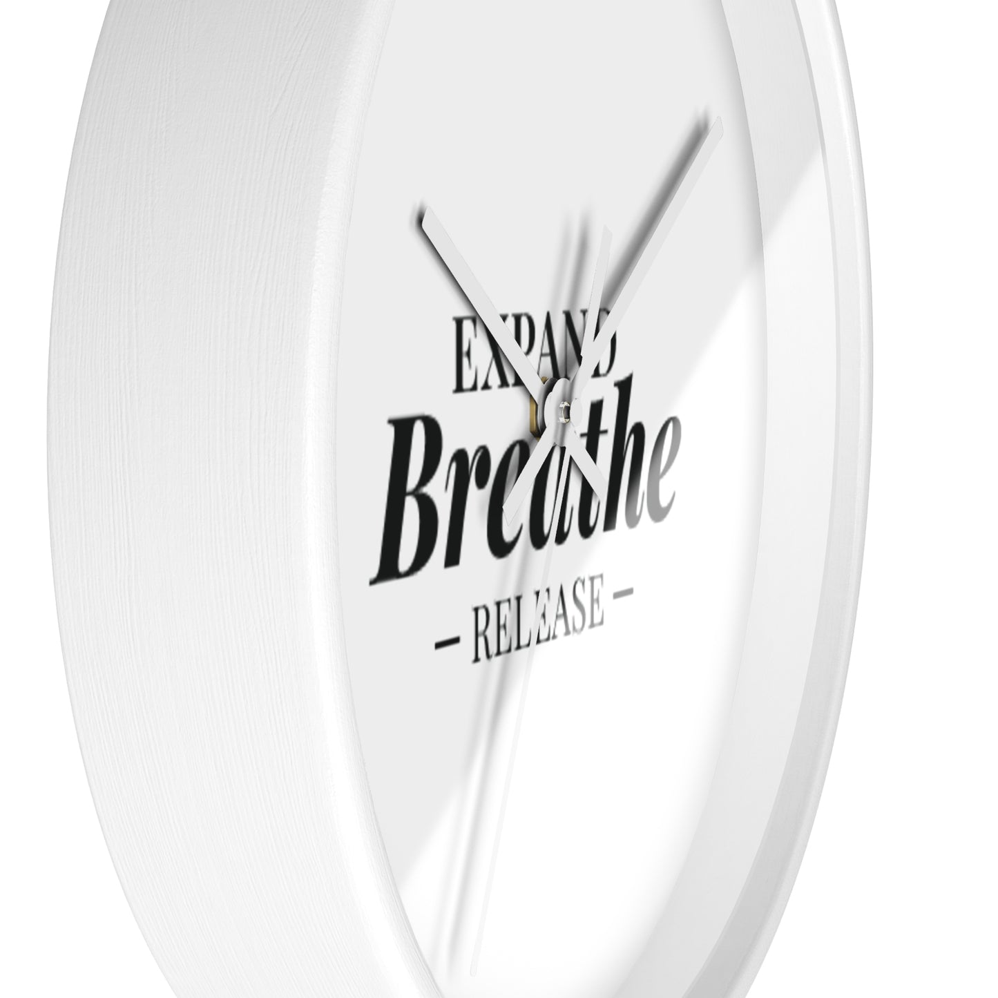 Inspirational Wall Clock - 'Expand Breathe Release' - Perfect for Mindfulness & Home Decor