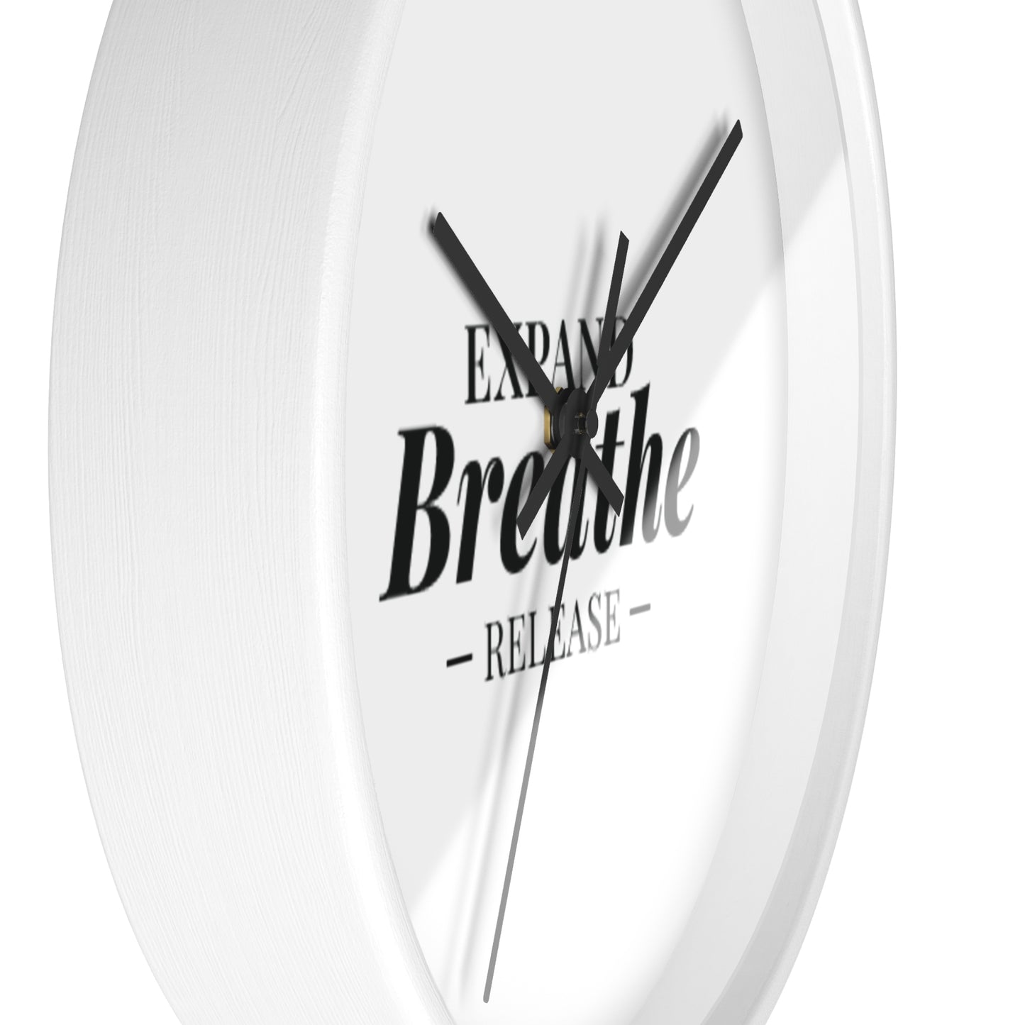 Inspirational Wall Clock - 'Expand Breathe Release' - Perfect for Mindfulness & Home Decor