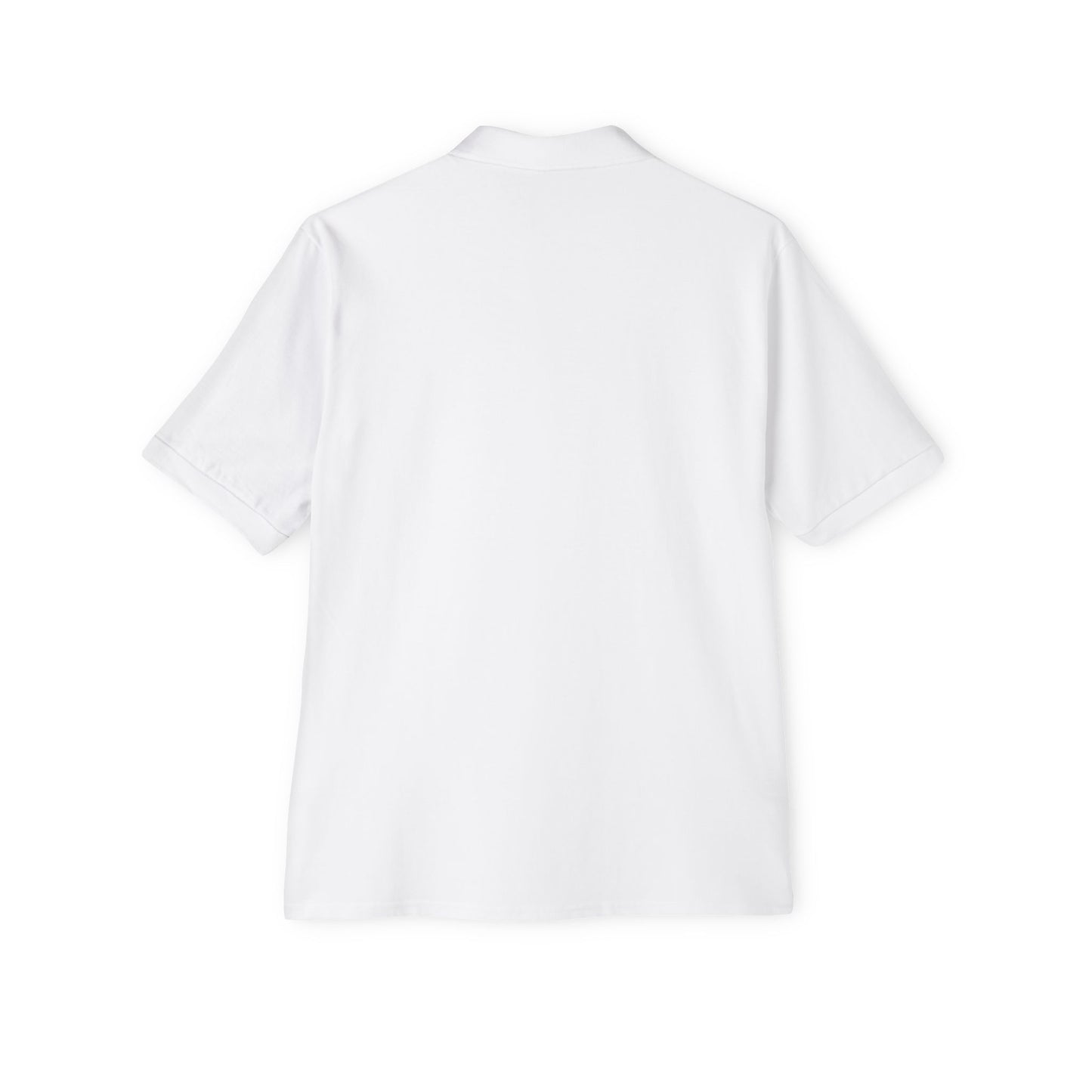 Mindful Breathe Men's Piqué Polo - Expand & Release Comfortable Casual Wear