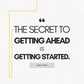 "THE SECRET TO GETTING AHEAD IS GETTING STARTED" planner Transform Your Productivity & Life Balance with Ease!